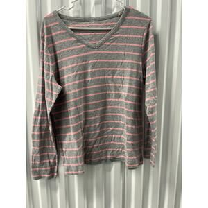 Women’s Croft & Barrow V-Neck L/S Knit Pullover Size XL